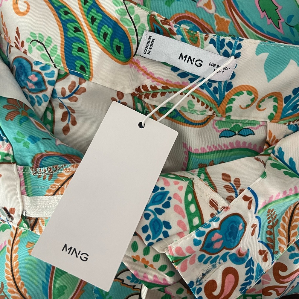 Mango Print Pants NWT - Picture 5 of 9